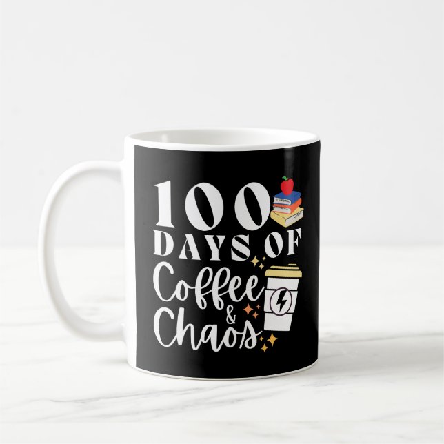 Taza De Café 100 Días De Café Y Caos (Izquierda)