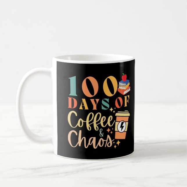 Taza De Café 100 Días De Café Y Caos (Izquierda)