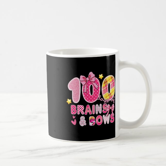 Taza De Café 100 Días De Cerebros Y Arcos Coqueta 100º Día De (Derecha)