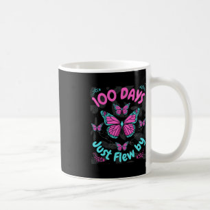 Taza De Café 100 días de Chicas de mariposas escolares 100 días