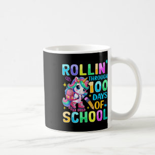 Taza De Café 100 días de Chicas de unicornio escolares