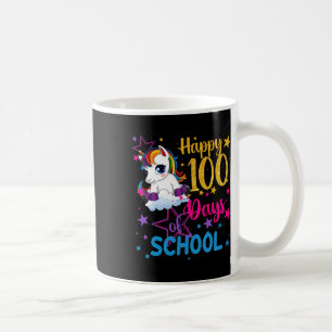 Taza De Café 100 Días De Chicas De Unicornio Escolares