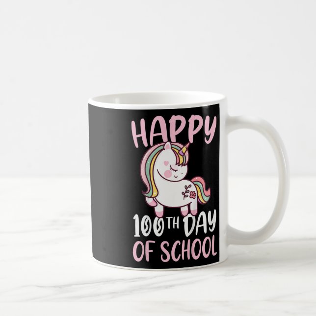 Taza De Café 100 Días De Chicas Escolares Felices Cien Días De  (Derecha)