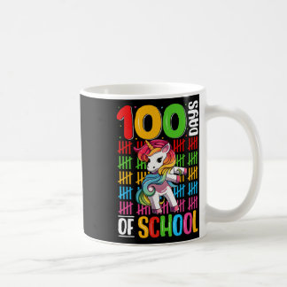 Taza De Café 100 días de clases Chicas unicornios