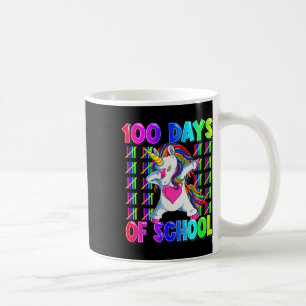 Taza De Café 100 días de clases menos de unicornio