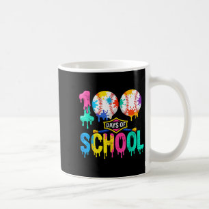 Taza De Café 100 Días De Colegio Béisbol Chicos Ropa Colorido 1