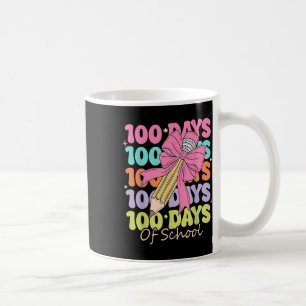 Taza De Café 100 días de Coquette, profesora de escuela, por fi