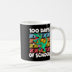 Taza De Café 100 Días De Dinosaurios Trex Niños 100 Días De Sch