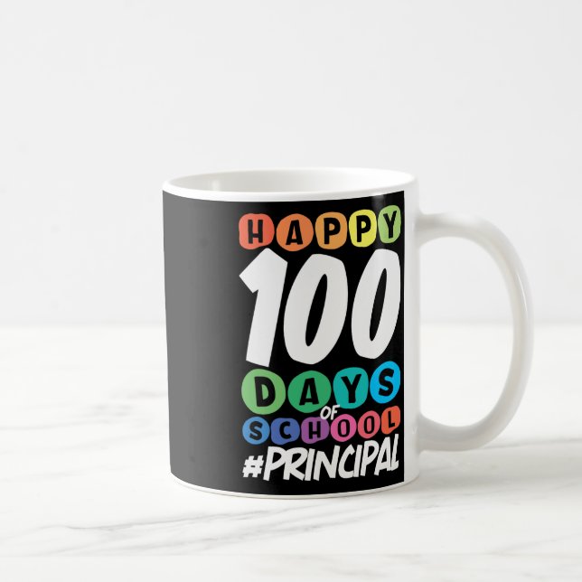 Taza De Café 100 Días De Director Escolar (Derecha)