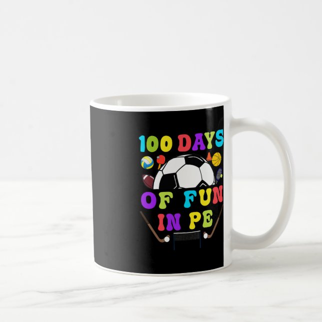 Taza De Café 100 Días De Enseñanza De Educación Para Profesores (Derecha)