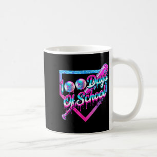 Taza De Café 100 Días De Escuela Béisbol 100º Día Helado Bo