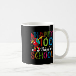 Taza De Café 100 Días De Escuela Colorida Lápiz De Pescado