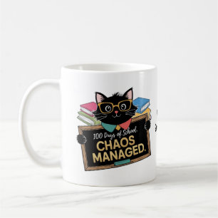 Taza De Café 100 días de escuela Cómo sobrevivió esta divertida