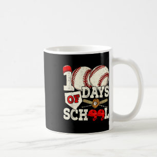 Taza De Café 100 días de escuela de béisbol maestro de 100 días