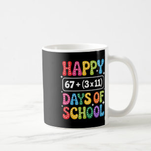 Taza De Café 100 Días De Escuela Ecuación Matemática Groovy 67
