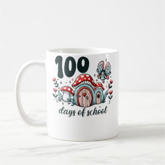 Taza De Café 100 Días De Escuela Hada Hongos Magia