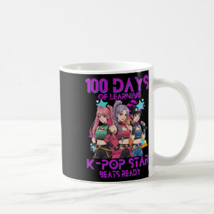 Taza De Café 100 Días De Escuela K Pop 100 Días Más Fuertes Niñ