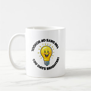 Taza De Café 100 Días De Escuela Maestros Niños 100º día de cla