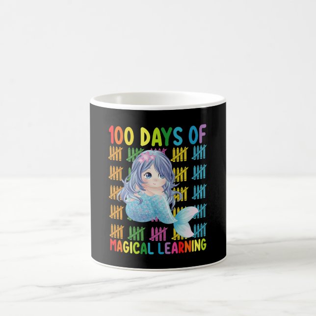 Taza De Café 100 Días De Escuela Mágica De Aprendizaje (Centro)