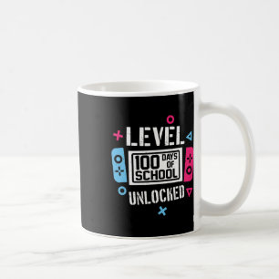 Taza De Café 100 Días De Escuela Niños De Videojuegos Jugadores