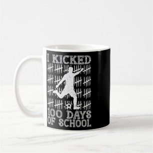 Taza De Café 100 Días De Escuela Pateé Fútbol 100º Día De Escue