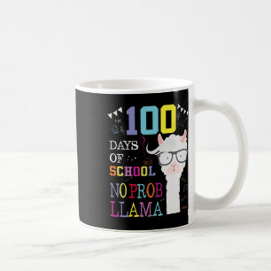 Taza De Café 100 días de escuela sin problema llamado 100 días