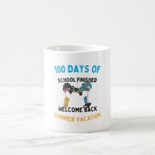 Taza De Café 100 días de escuela terminados bienvenidos en vera
