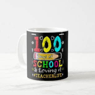 Taza De Café 100 días de escuela y de amor