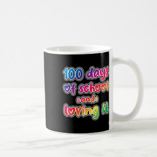 Taza De Café 100 días de escuela y de amor feliz 100 días K