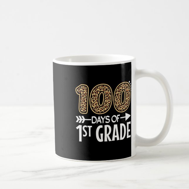 Taza De Café 100 días de estudiante de primer grado (Derecha)