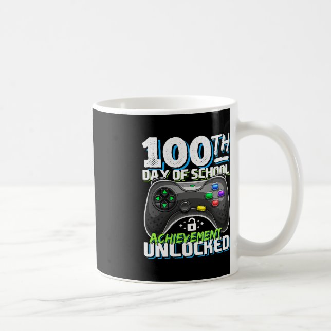 Taza De Café 100 días de éxito escolar desbloqueados videojuego (Derecha)