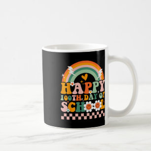 Taza De Café 100 Días De Maestros Retro Groovy 100