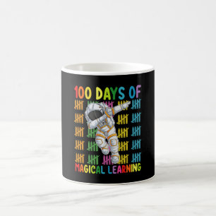 Taza De Café 100 Días De Magica Escuela Astronauta De Aprendiza