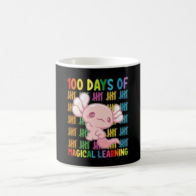 Taza De Café 100 Días De Magical Learning Axolotl School (Centro)