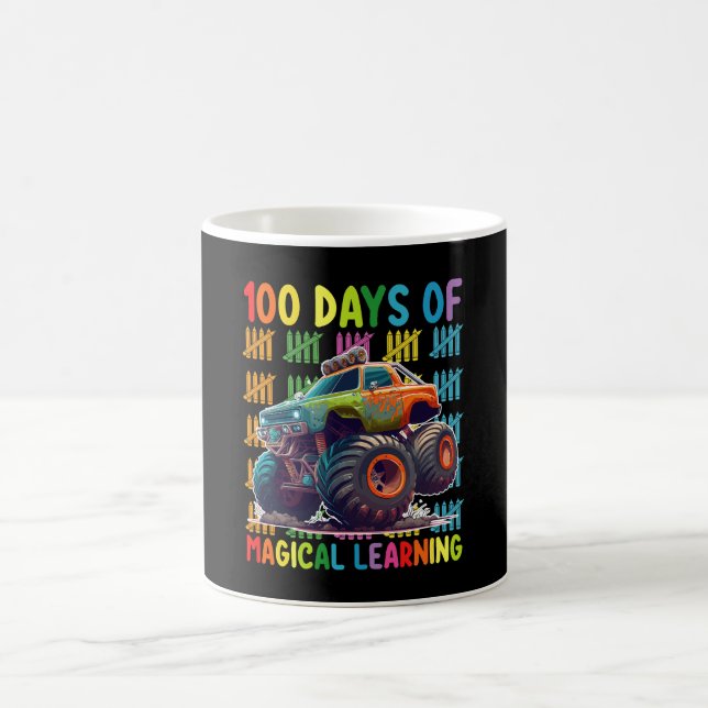 Taza De Café 100 Días De Magical Learning Monster Truck School (Centro)