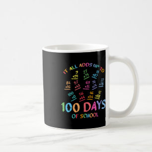 Taza De Café 100 Días De Matemáticas De Sumas Escolar 100º Prof