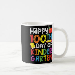 Taza De Café 100 Días De Niños Maestros De Jardín De Niños 100 