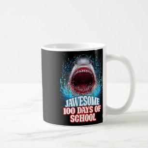 Taza De Café 100 Días De Niños Y Niñas Escolares Grandes Tiburo