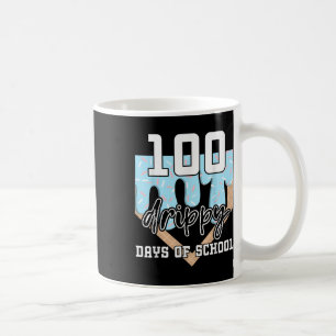 Taza De Café 100 Días De Perforación En La Escuela Crema De Hie