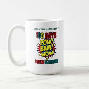 Taza De Café 100 días de superaprendizaje: estilo de historieta