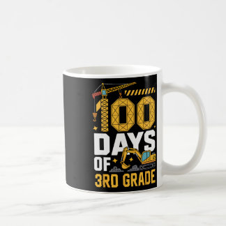 Taza De Café 100 días de vehículo de construcción de 3er grado 