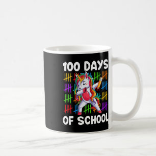 Taza De Café 100 Días Escolares, 100 Días De Escuela Unicorn Gi