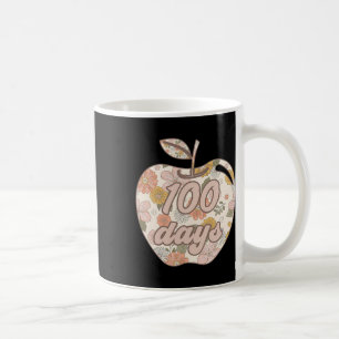 Taza De Café 100 Días Escolares Boho Apple Flower Teacher Kids