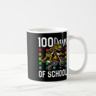 Taza De Café 100 Días Escolares De Niños T-rex Niños 100 Días D