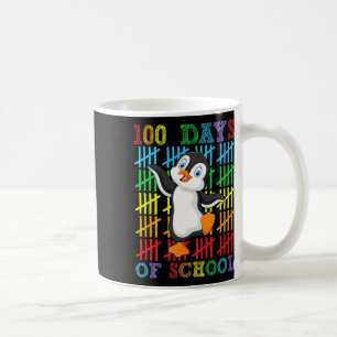 Taza De Café 100 Días Escolares Pingüino Chicas de Amante 100