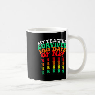 Taza De Café 100 Días Escolares Tee Kids 100 Día De Colegio Co