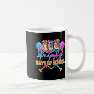 Taza De Café 100 Días Escurridizos De Escuela Béisbol Helado Go