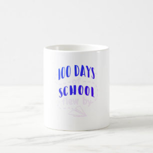 Taza De Café 100 días felices de clases - Celebrar el aprendiza