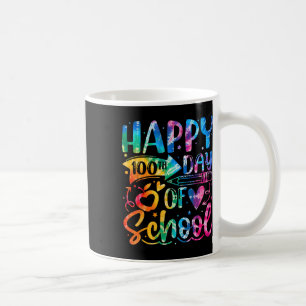 Taza De Café 100 días felices del Día del Arco Escolar 100 días