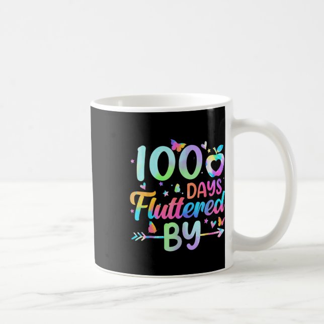Taza De Café 100 Días Fluidos Por - 100º Día De Enseñanza (Derecha)